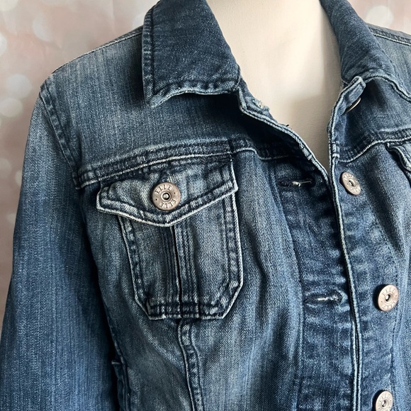 Elle Dark Blue Jean Jacket for Women - Picture 2 of 5